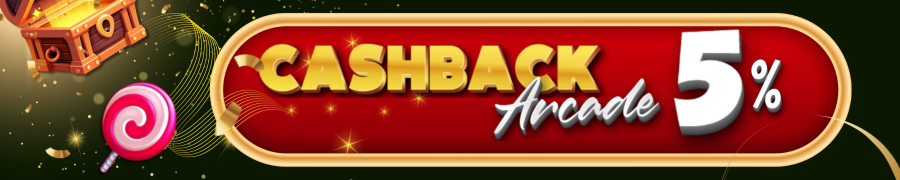 BONUS CASHBACK ARCADE 5%