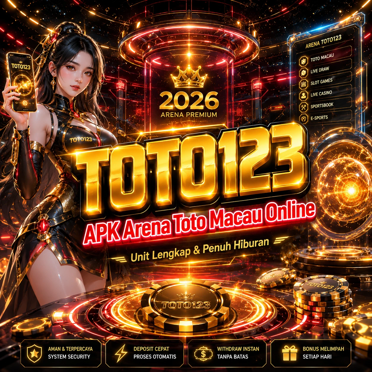 TOTO123 ~ APK Arena Toto Macau Online, Unit Lengkap & Penuh Hiburan