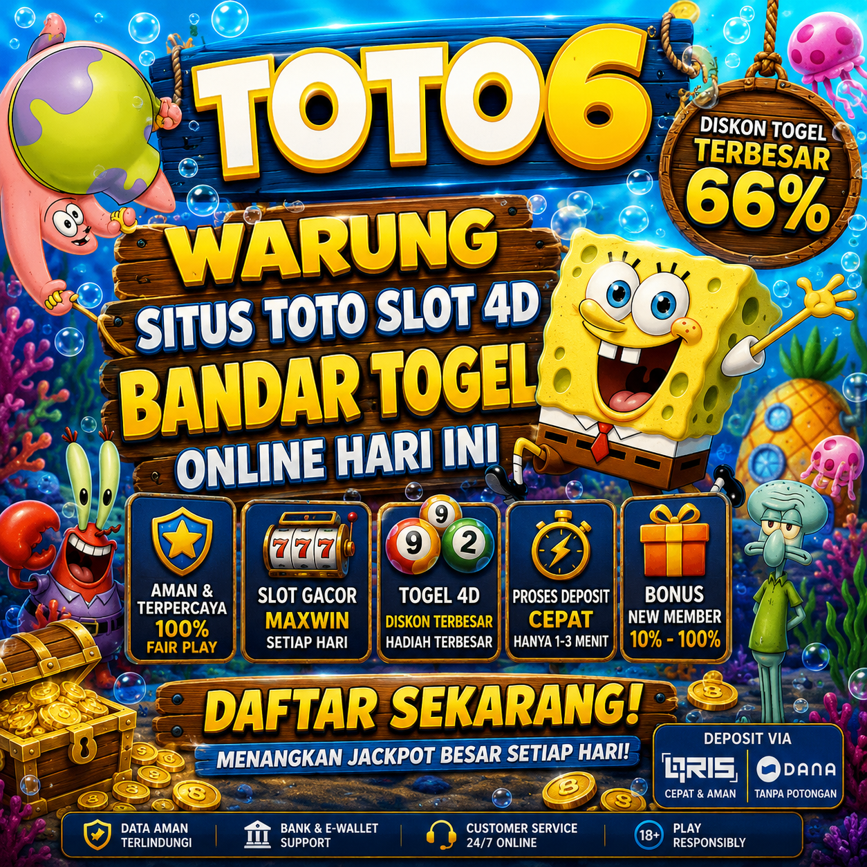 TOTO6 # Warung Situs Toto Slot 4D Bandar Togel Online Hari Ini